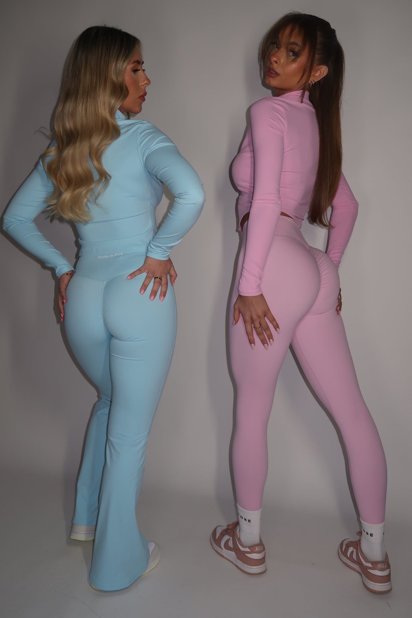 PRE-ORDER GYM GIRL ERA EXCLUSIVE Blue Sculpt V Waist flared bottoms