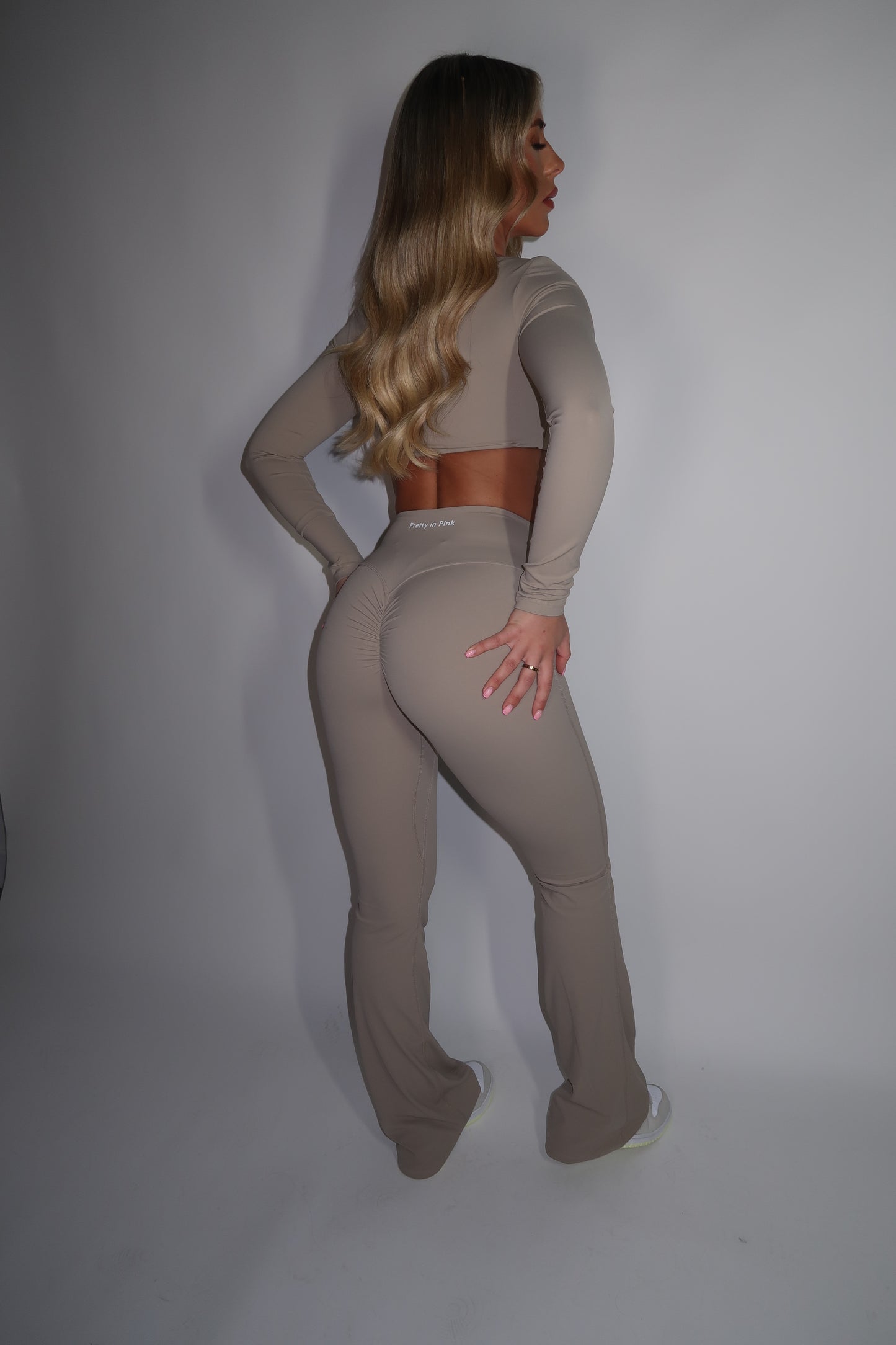 GYM GIRL ERA EXCLUSIVE Camel brown Sculpt square neck top