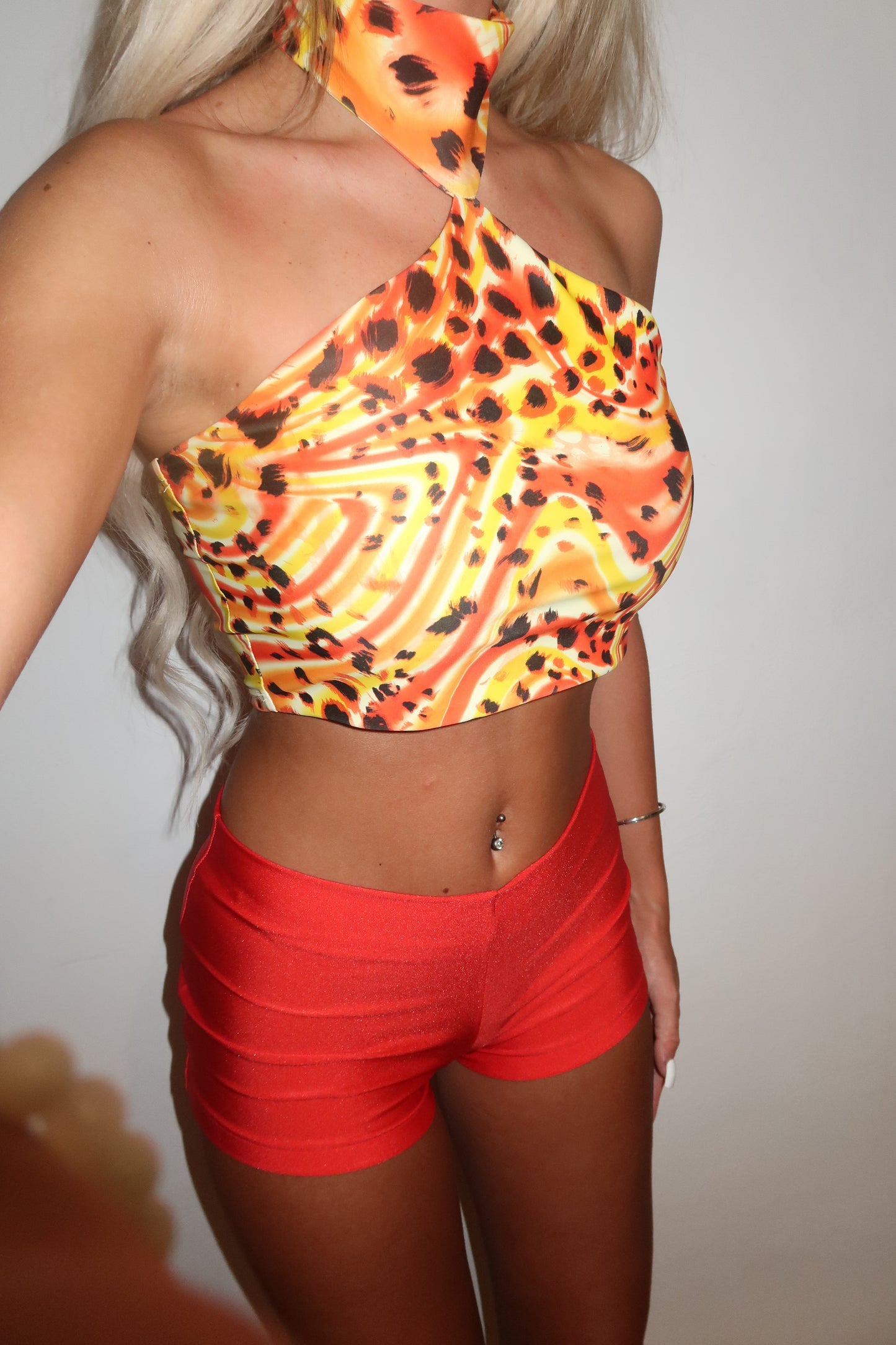LIMITED EDITION HAND MADE AND DESIGNED IN HOUSE: Oasis halter neck top