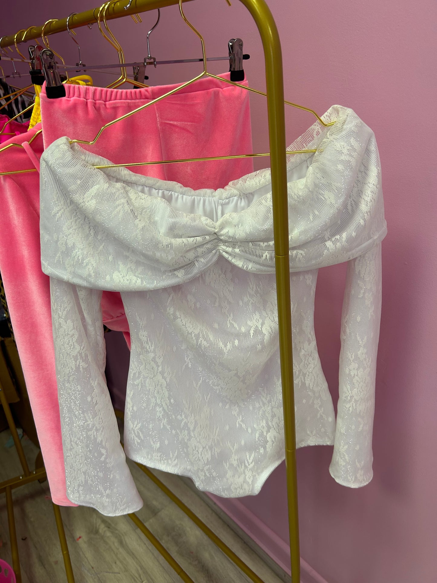 LIMITED EDITION HAND MADE AND DESIGNED IN HOUSE: ‘Angel’ white playsuit