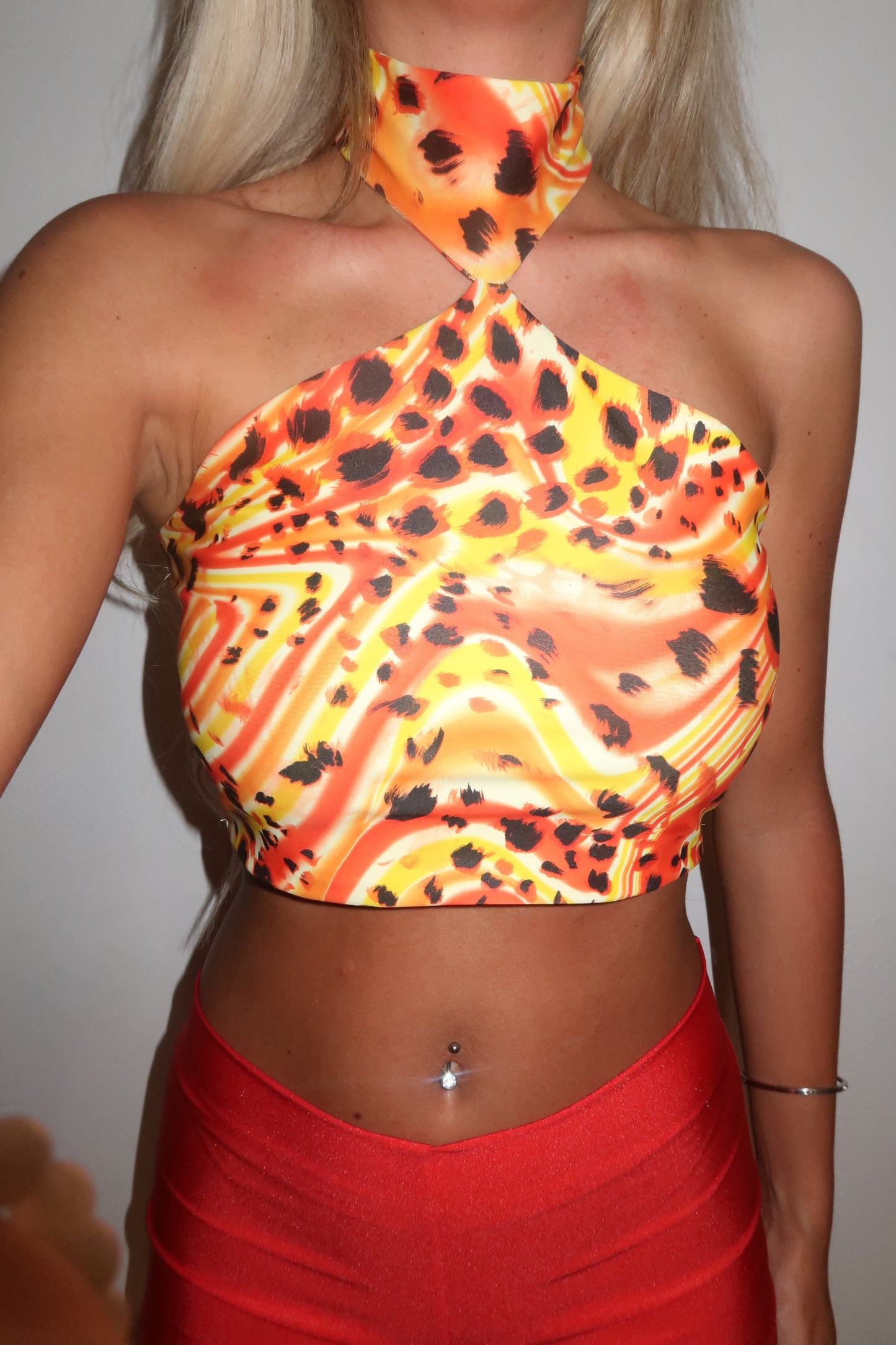 LIMITED EDITION HAND MADE AND DESIGNED IN HOUSE: Oasis halter neck top