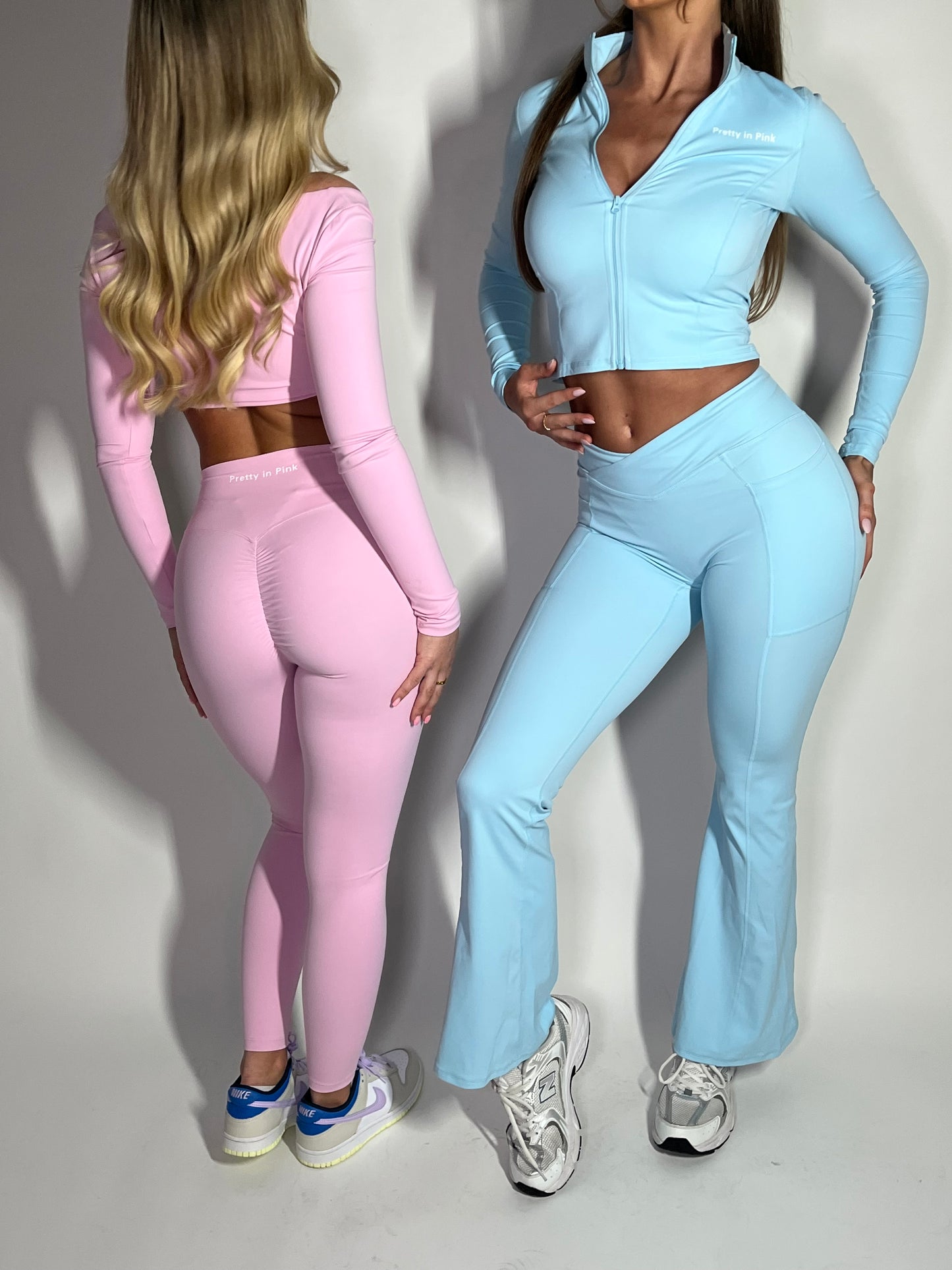 PRE-ORDER GYM GIRL ERA EXCLUSIVE Blue Sculpt V Waist flared bottoms