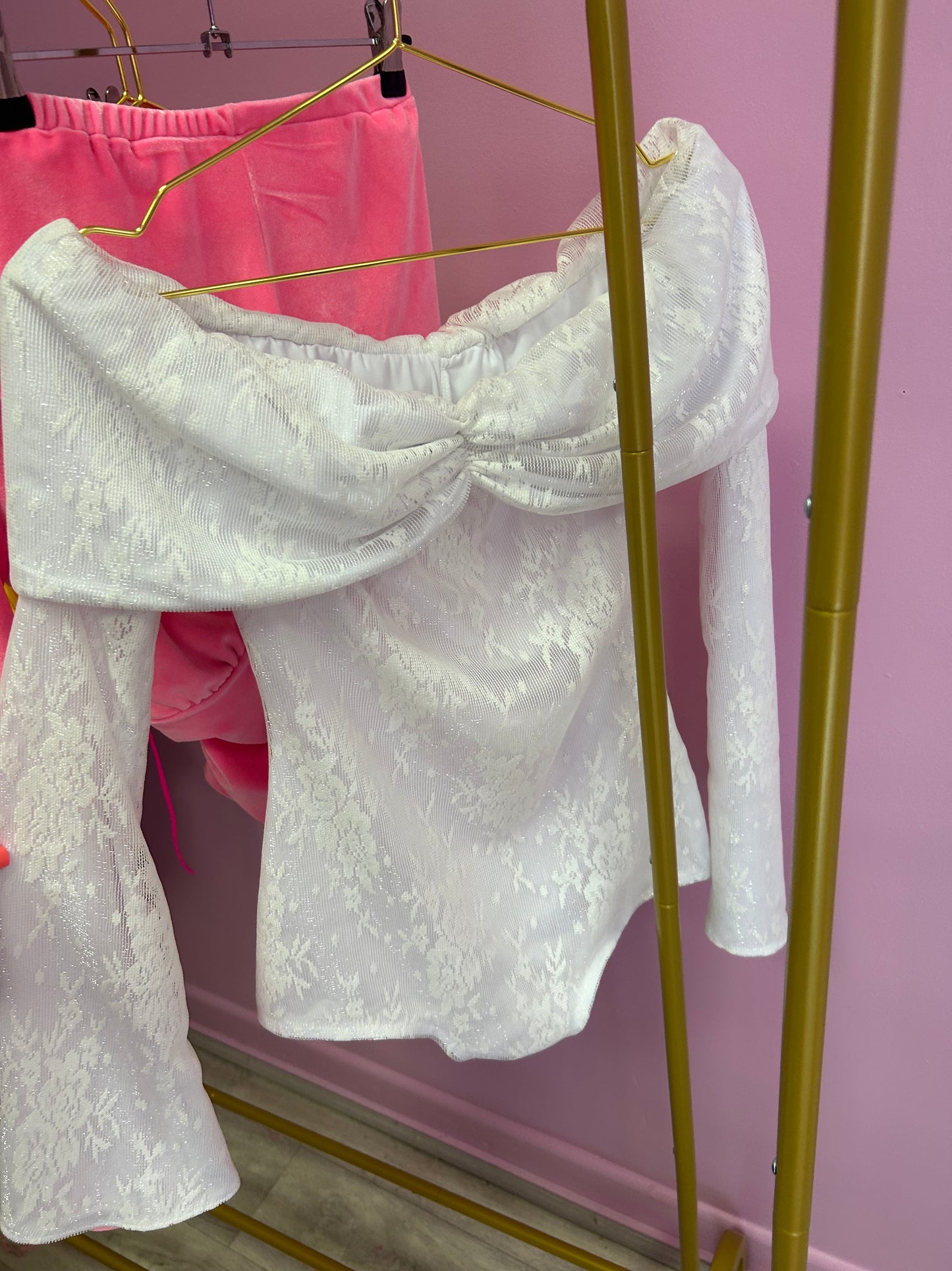 LIMITED EDITION HAND MADE AND DESIGNED IN HOUSE: ‘Angel’ white playsuit