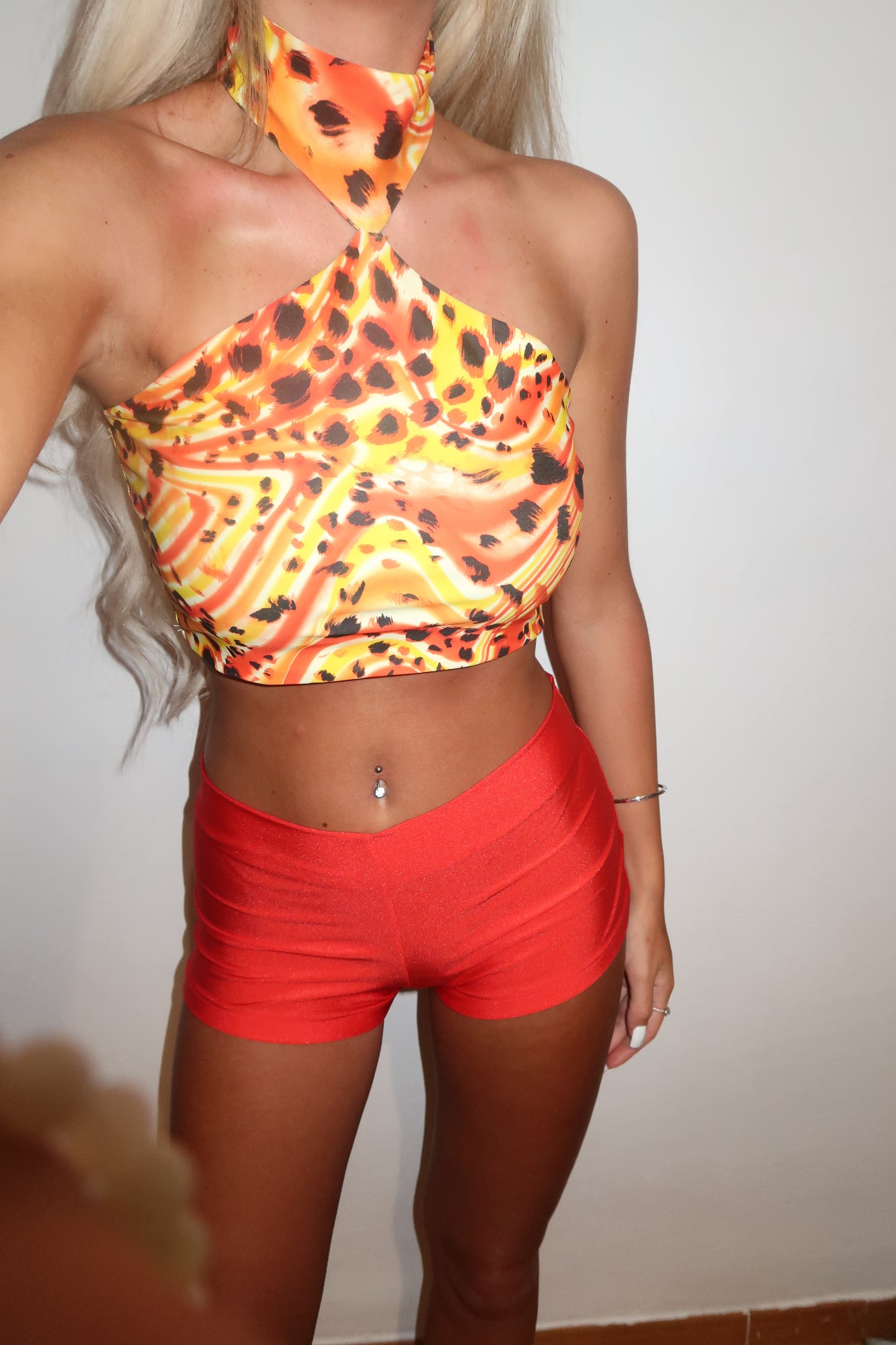 LIMITED EDITION HAND MADE AND DESIGNED IN HOUSE: Oasis halter neck top