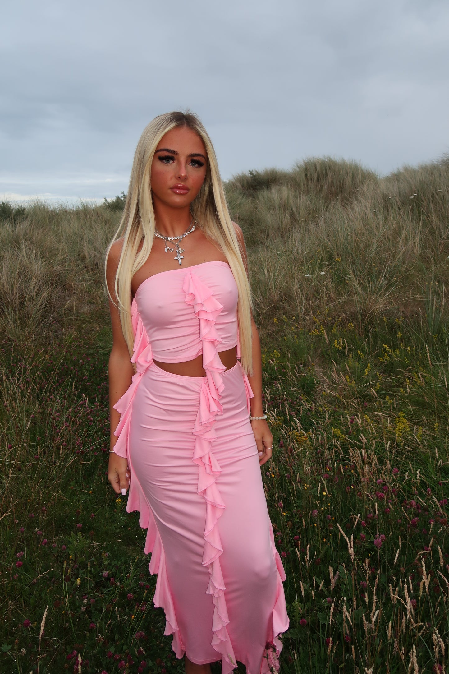 ‘Aria’ top and skirt