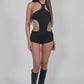 Elle black playsuit