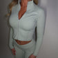 PRE-ORDER GYM GIRL ERA EXCLUSIVE Sage Sculpt jacket