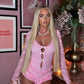 Lydia pink playsuit