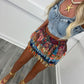 Multi print reworked rara skirt