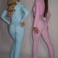PRE-ORDER GYM GIRL ERA EXCLUSIVE Blue Sculpt V Waist flared bottoms