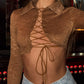 Alina brown asymmetric top