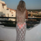 LIMITED EDITION HAND MADE AND DESIGNED IN HOUSE: Off white lace cover up maxi skirt
