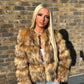 Raccoon Faux fur 3/4 sleeve coat