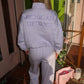 Lilac half zip sweatshirt