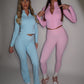 PRE-ORDER GYM GIRL ERA EXCLUSIVE Blue Sculpt jacket