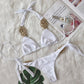 White golden goddess bikini bottoms