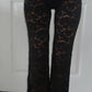 Black lace cut out jumpsuit