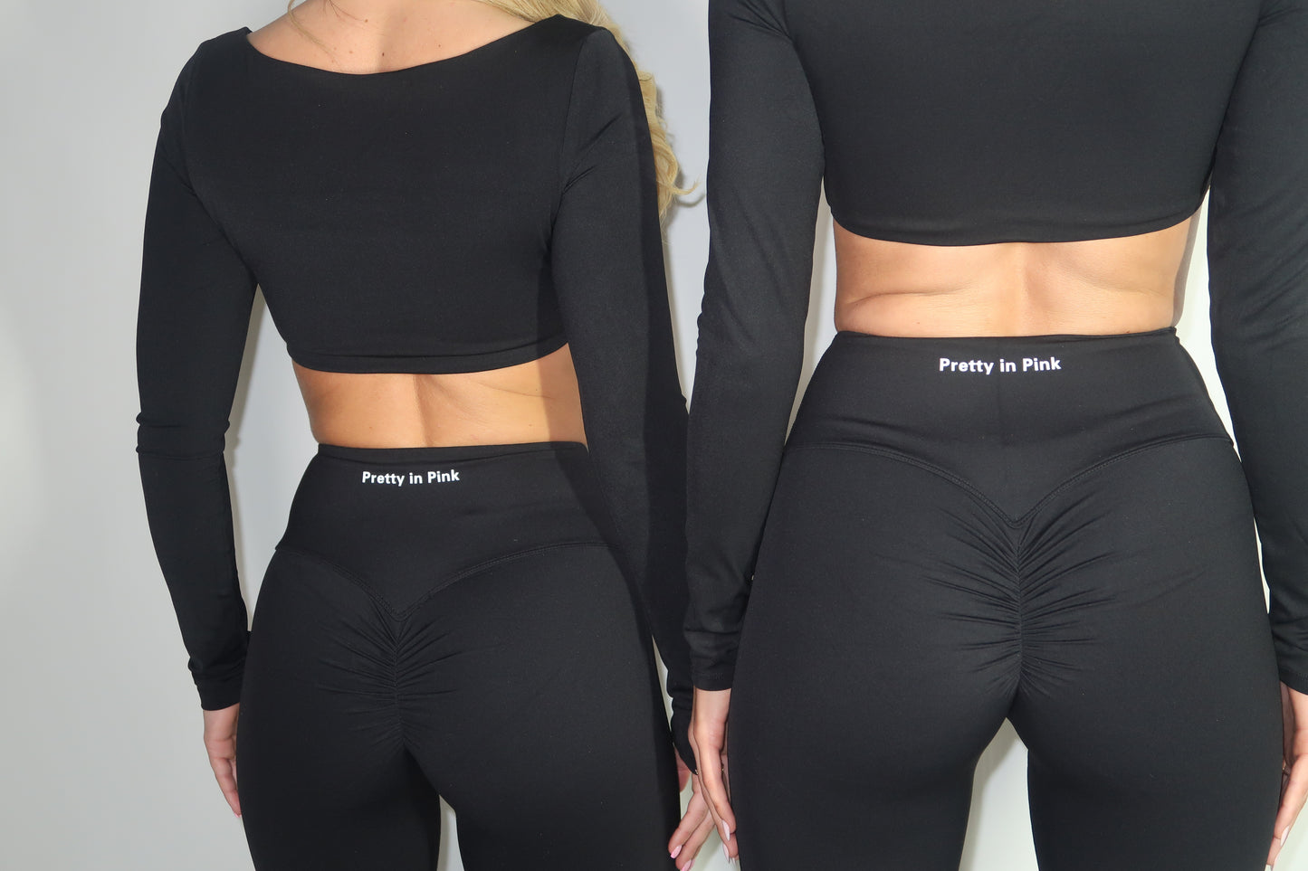 PRE-ORDER GYM GIRL ERA EXCLUSIVE Black Sculpt square neck top