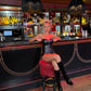 HAUNT COUTURE: Black zip up pvc corset set (corset and shorts)