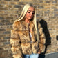 Raccoon Faux fur 3/4 sleeve coat