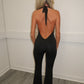 Black ruffle jumpsuit
