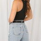 Black slinky bodysuit