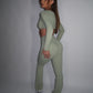 GYM GIRL ERA EXCLUSIVE Olive Sculpt flared trousers