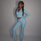 PRE-ORDER GYM GIRL ERA EXCLUSIVE Blue Sculpt jacket