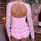 Lydia pink playsuit