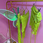 Green fairy wings