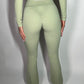 GYM GIRL ERA EXCLUSIVE Olive Sculpt flared trousers