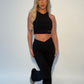 GYM GIRL ERA EXCLUSIVE Black sculpt silhouette top