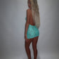 LIMITED EDITION HAND MADE AND DESIGNED IN HOUSE: ‘Aura’ blue lace dress