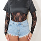 Sadie black lace top