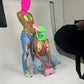 Green Balaclava and pink top