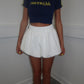 White puff skirt