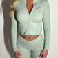 PRE-ORDER GYM GIRL ERA EXCLUSIVE Sage Sculpt jacket