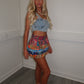 Multi print reworked rara skirt