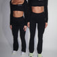PRE-ORDER GYM GIRL ERA EXCLUSIVE Black Sculpt square neck top