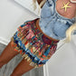 Multi print reworked rara skirt