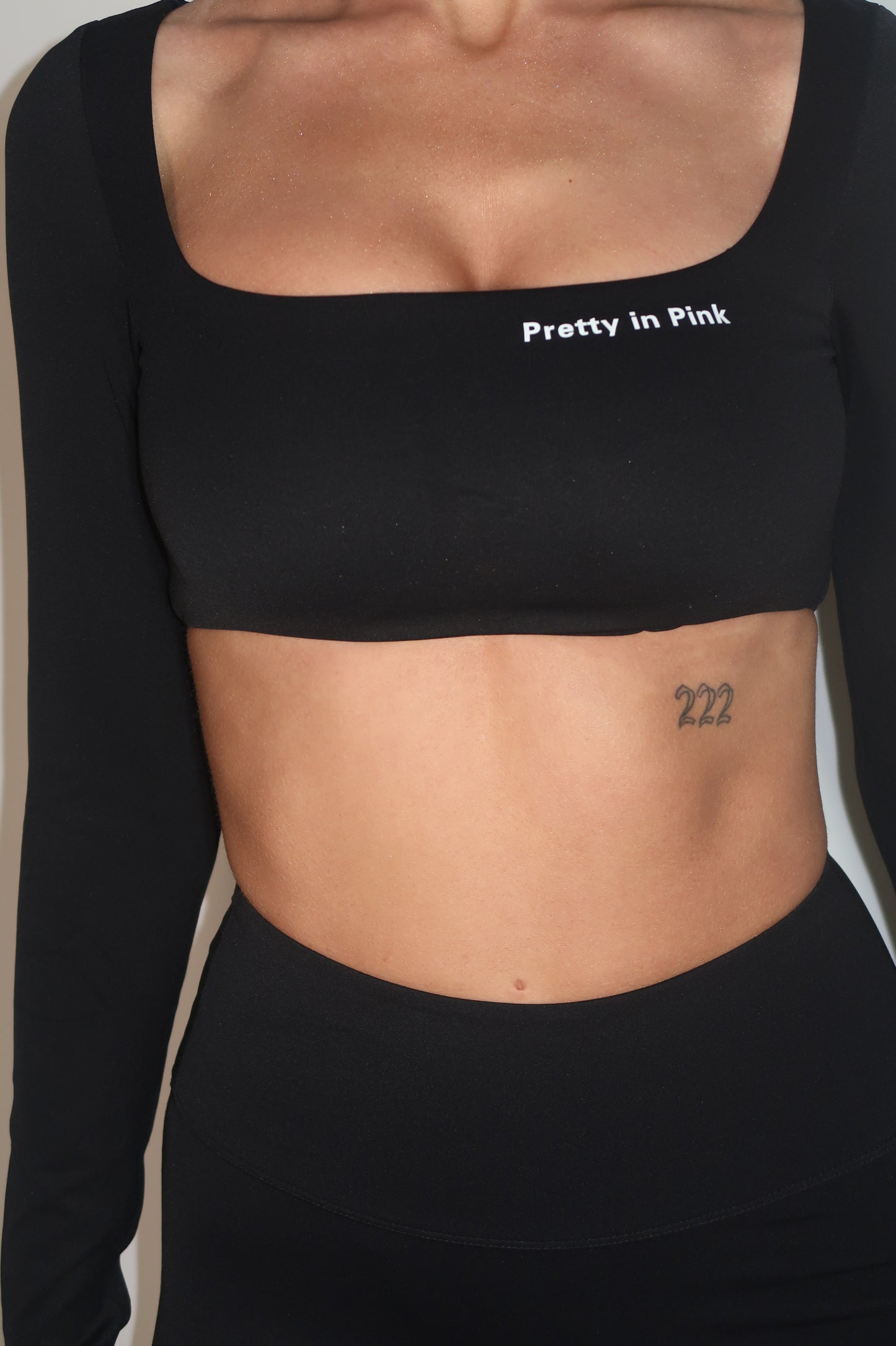 PRE-ORDER GYM GIRL ERA EXCLUSIVE Black Sculpt square neck top