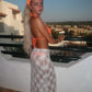 LIMITED EDITION HAND MADE AND DESIGNED IN HOUSE: Off white lace cover up maxi skirt