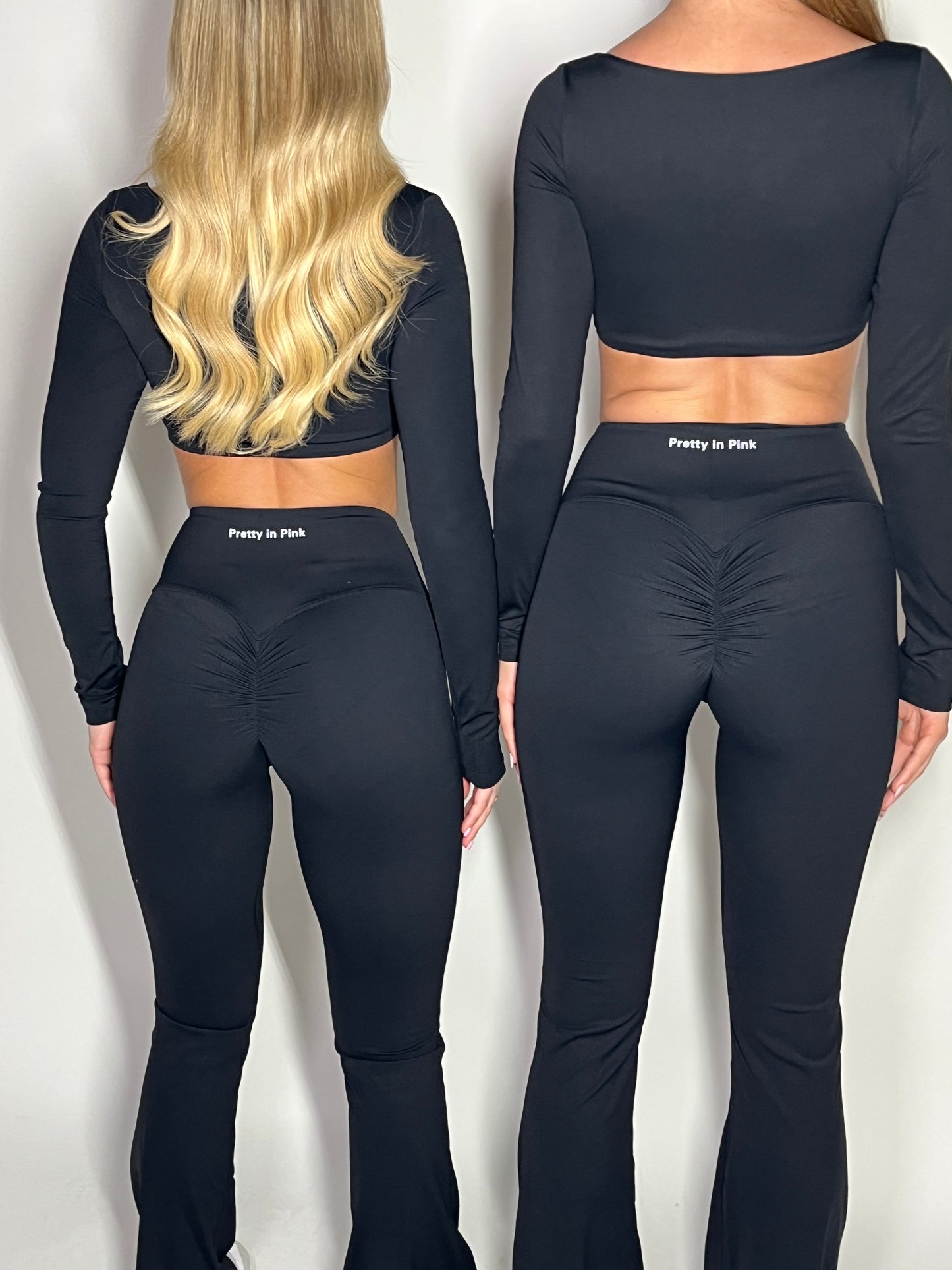 PRE-ORDER GYM GIRL ERA EXCLUSIVE Black Sculpt square neck top