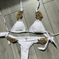 White golden goddess bikini bottoms