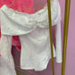 LIMITED EDITION HAND MADE AND DESIGNED IN HOUSE: ‘Angel’ white playsuit