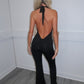 Black ruffle jumpsuit