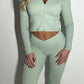 PRE-ORDER GYM GIRL ERA EXCLUSIVE Sage Sculpt jacket