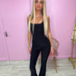 Black slinky lounge set