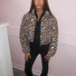 Leopard print shimmer jacket