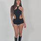Elle black playsuit